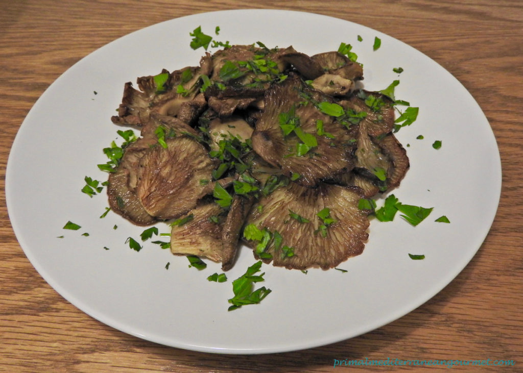 Grilled Oyster Mushrooms - Primal Mediterranean Gourmet