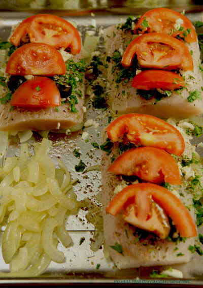 Baked Mediterranean Mahi-Mahi, Primal Mediterranean Gourmet