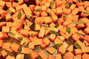Roasted Sweet Potatoes with Sage