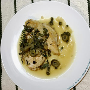 Chicken with Green Olives and Capers