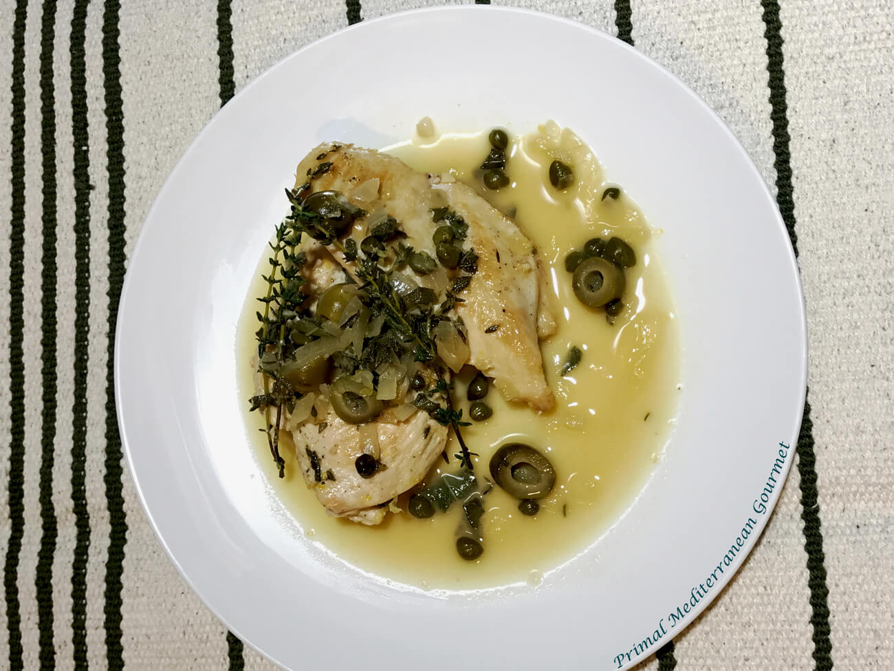 Chicken with Green Olives and Capers