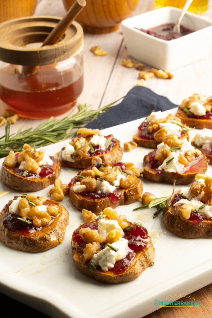 Sweet Potato Appetizers With Cranberry Sauce and Walnuts - Eat ...