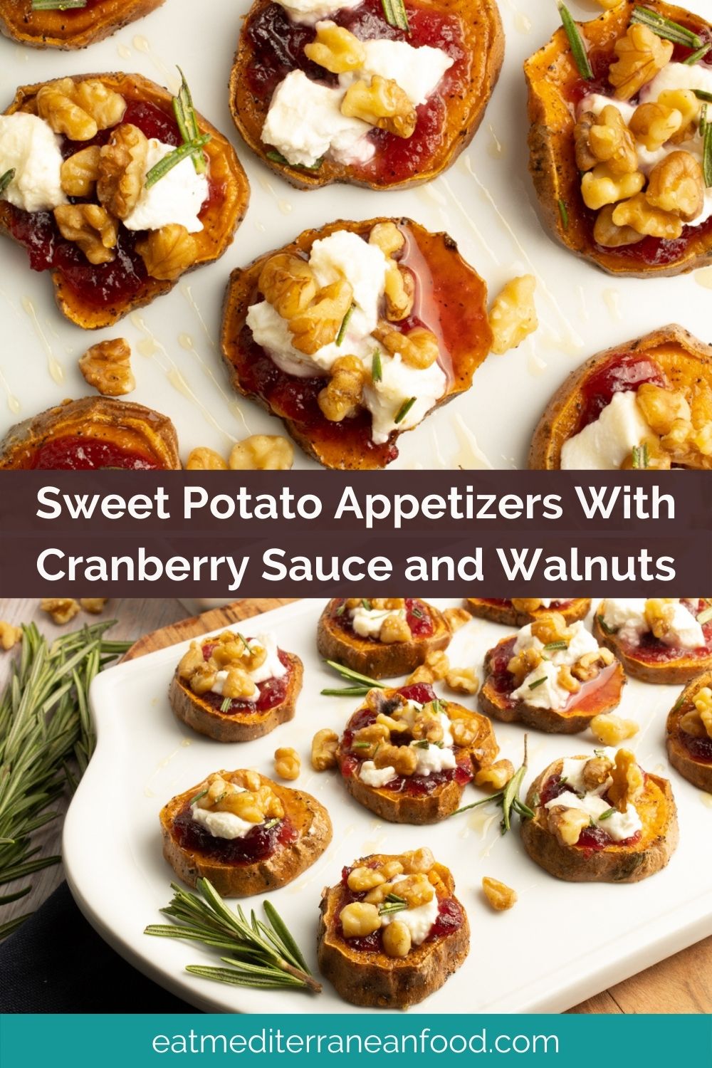 Sweet Potato Appetizers With Cranberry Sauce and Walnuts - Eat ...